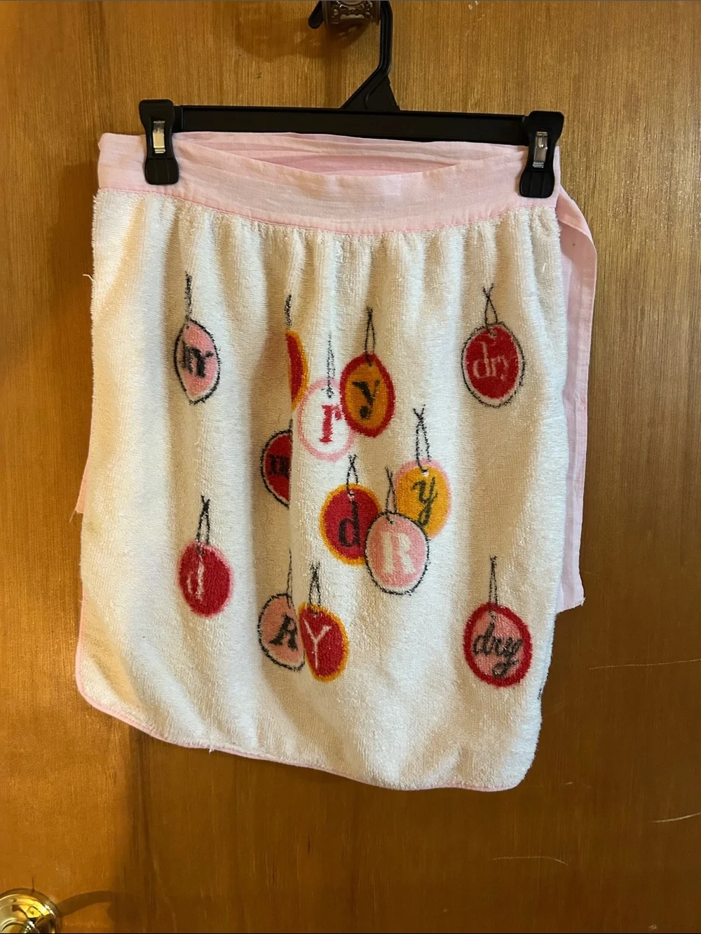 Set of 2 vintage dish towel aprons